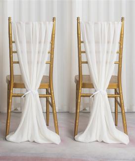 Chffion Chiavari Event Chair Covers Wedding Decoration