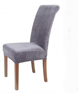 Velvet plush stretch kitchen dining chair seat covers 