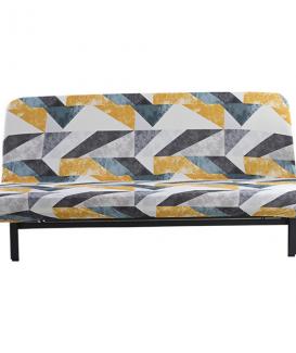 ArmlessI shaped geometric pattern stretch fitted couch sofa covers,couch with removable covers