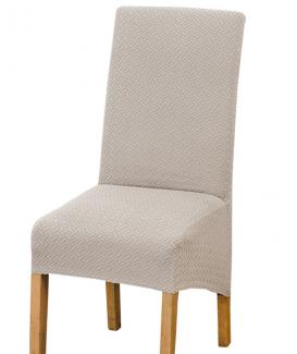 Stretch oversized kitchen & dining room chair covers diagonal textured velvet 