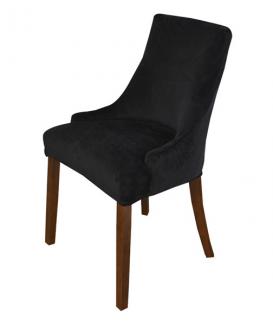 Luxury black velvet slip covers for wing back chairs covers