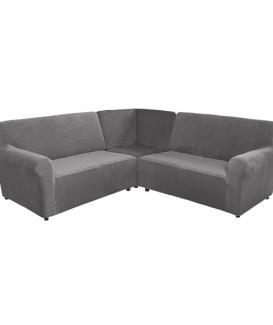 3 piece small 5 seat curved sectional couch covers