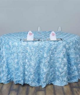 New design floral dusty rose rosette vintage tablecloth for wedding