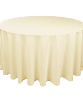 60/90 inch polyester round linen tablecloth factory fall tablecloth