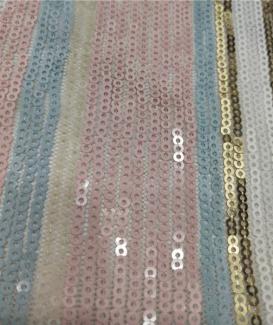 Multi color glitter sequin lace fabric by the yard