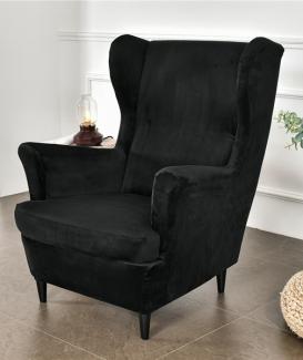 Soft Touch Velvet Elastic Wing Dining Room Chair Covers For Dining Room