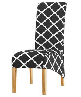 XL Size Stretch Lycra Spandex Printed metallic Chair Cover for Home Living Room