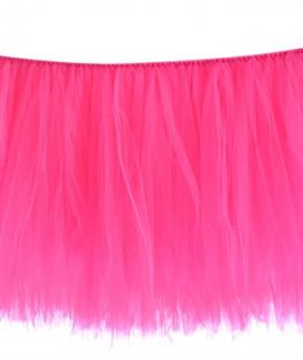 Ruffle Chiffon tutu table skirts with velcro