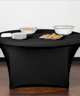 Over size Large size stretch trade show table covers with logo 