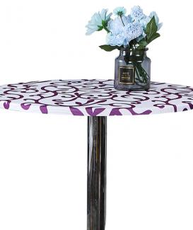Swirl design self adhesive fitted bar height high top table top covers 