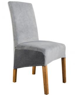 XL high back dark grey velvet dining room chair covers for kitchen chairs