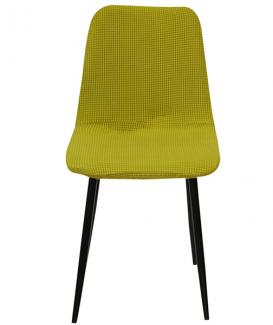 Jacquard modern teal chair covers linen slipcover farmhouse dining chair covers