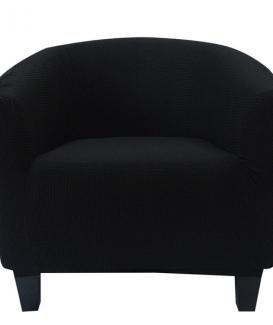 Swivel chair slip cover for barrel chair